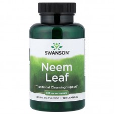 Swanson Neem Leaf 500 mg, 100 капсул Swanson Neem Leaf 500 mg, 100 капсул