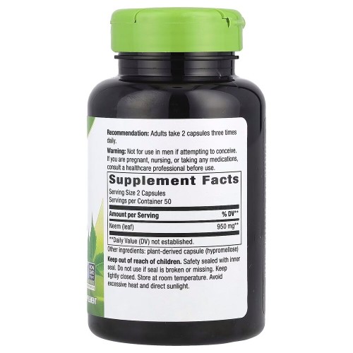 Nature's Way Neem Leaf, 100 вегакапсул CN12320 Nature's Way Nature's Way Neem Leaf, 100 вегакапсул CN12320 Nature's Way
