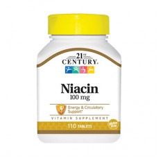 21st Century Niacin 100 mg, 110 таблеток