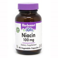 Bluebonnet Nutrition Niacin 100 mg, 90 вегакапсул