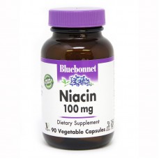Bluebonnet Nutrition Niacin 100 mg, 90 вегакапсул Bluebonnet Nutrition Niacin 100 mg, 90 вегакапсул