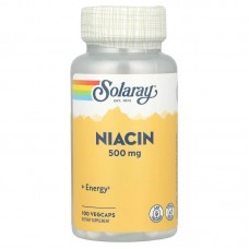 Solaray Niacin 500 mg, 100 вегакапсул