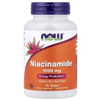 NOW Niacinamide 1000 mg, 90 таблеток