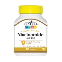 21st Century Niacinamide 500 mg, 110 таблеток 21st Century Niacinamide 500 mg, 110 таблеток