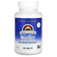 Source Naturals Sleep Science NightRest with Melatonin, 100 таблеток Source Naturals Sleep Science NightRest with Melatonin, 100 таблеток
