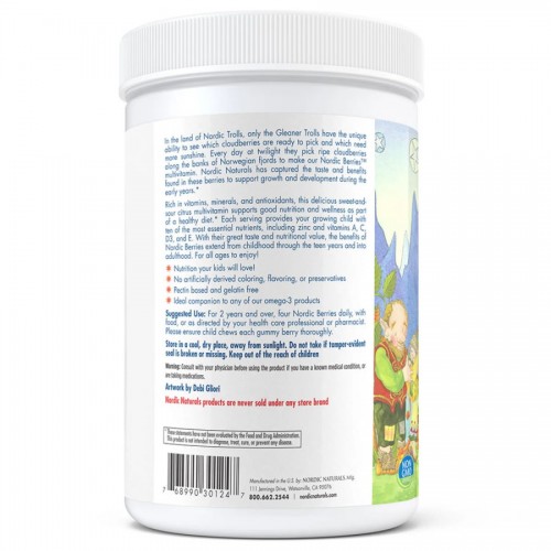 Nordic Naturals Nordic Berries, 200 желейок CN6894 Nordic Naturals