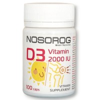 Nosorog Vitamin D3 2000 IU, 100 капсул Nosorog Vitamin D3 2000 IU, 100 капсул