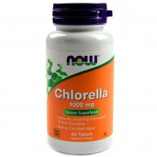 NOW Chlorella 1000 mg, 60 таблеток
