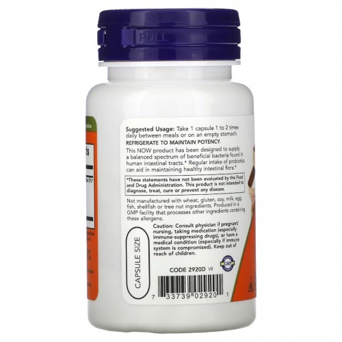 NOW 4X6 Acidophilus, 60 вегакапсул CN4270 NOW NOW 4X6 Acidophilus, 60 вегакапсул CN4270 NOW