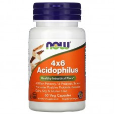 NOW 4X6 Acidophilus, 60 вегакапсул NOW 4X6 Acidophilus, 60 вегакапсул