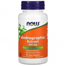 NOW Andrographis 400 mg, 90 вегакапсул
