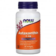 NOW Astaxanthin 4 mg, 90 капсул