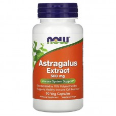 NOW Astragalus Extract 500 mg, 90 вегакапсул