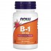 NOW Vitamin B1 100 mg, 100 таблеток CN13973 NOW
