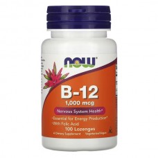 NOW Vitamin B12 1000 mcg, 100 льодяників NOW Vitamin B12 1000 mcg, 100 льодяників