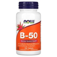 NOW Vitamin B-50, 100 таблеток NOW Vitamin B-50, 100 таблеток