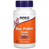 NOW Bee Pollen Caps 500 mg, 100 капсул