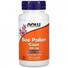 NOW Bee Pollen Caps 500 mg, 100 капсул NOW Bee Pollen Caps 500 mg, 100 капсул