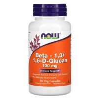 NOW Beta-1.3/1.6-D-Glucan 100 mg, 90 вегакапсул NOW Beta-1.3/1.6-D-Glucan 100 mg, 90 вегакапсул