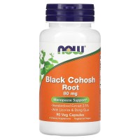 NOW Black Cohosh Root 80 mg, 90 вегакапсул NOW Black Cohosh Root 80 mg, 90 вегакапсул