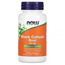 NOW Black Cohosh Root 80 mg, 90 вегакапсул NOW Black Cohosh Root 80 mg, 90 вегакапсул