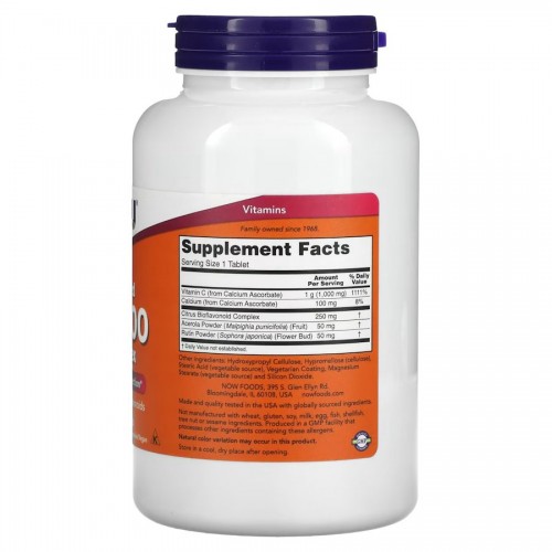 NOW Vitamin C-1000 Complex Buffered, 180 таблеток CN12469 NOW NOW Vitamin C-1000 Complex Buffered, 180 таблеток CN12469 NOW