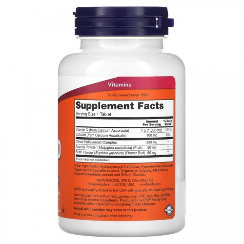 NOW Vitamin C-1000 Complex Buffered, 90 таблеток CN12470 NOW NOW Vitamin C-1000 Complex Buffered, 90 таблеток CN12470 NOW