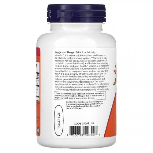 NOW Vitamin C-1000 Complex Buffered, 90 таблеток CN12470 NOW NOW Vitamin C-1000 Complex Buffered, 90 таблеток CN12470 NOW