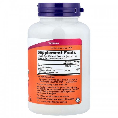 NOW NOW Magnesium Ascorbate, 227 грамм CN17334 NOW NOW Magnesium Ascorbate, 227 грамм CN17334