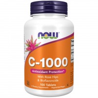 NOW Vitamin C-1000 with Rose Hips & Bioflavonoid, 100 таблеток NOW Vitamin C-1000 with Rose Hips & Bioflavonoid, 100 таблеток
