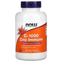 NOW Vitamin C-1000 & Zinc Immune, 180 вегакапсул NOW Vitamin C-1000 & Zinc Immune, 180 вегакапсул