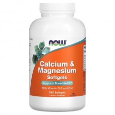 NOW Calcium & Magnesium, 240 капсул