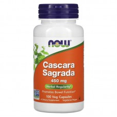 NOW Cascara Sagrada 450 mg, 100 вегакапсул