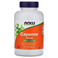 NOW Cayenne 500 mg, 250 вегакапсул