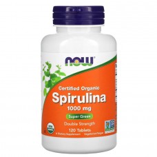NOW Spirulina 1000 mg Certified Organic, 120 таблеток NOW Spirulina 1000 mg Certified Organic, 120 таблеток