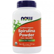 NOW Spirulina Powder Organic Certified Organic, 113 грам