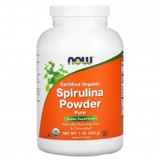 NOW Spirulina Powder Organic Certified Organic, 454 грам NOW Spirulina Powder Organic Certified Organic, 454 грам
