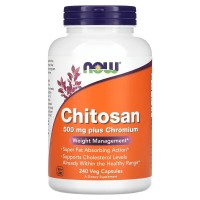 NOW Chitosan Plus 500 mg, 240 капсул