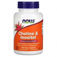 NOW Choline & Inositol, 100 вегакапсул