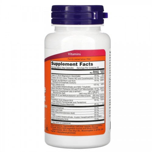 NOW Co-Enzyme B-Complex, 60 вегакапсул CN13341 NOW NOW Co-Enzyme B-Complex, 60 вегакапсул CN13341 NOW