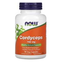 NOW Cordyceps 750 mg, 90 капсул