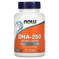 NOW DHA 250 mg, 120 капсул NOW DHA 250 mg, 120 капсул