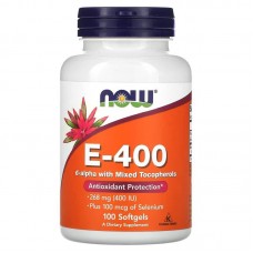 NOW Vitamin E-400 Plus Selenium, 100 капсул NOW Vitamin E-400 Plus Selenium, 100 капсул