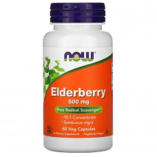 NOW Elderberry 500 mg, 60 вегакапсул NOW Elderberry 500 mg, 60 вегакапсул