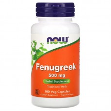 NOW Fenugreek 500 mg, 100 капсул NOW Fenugreek 500 mg, 100 капсул