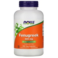 NOW Fenugreek 500 mg, 250 капсул