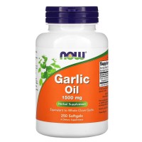 NOW Garlic Oil 1500 mg, 250 капсул