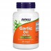 NOW Garlic Oil 1500 mg, 250 капсул CN10978 NOW
