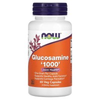 NOW Glucosamine 1000 mg, 60 вегакапсул NOW Glucosamine 1000 mg, 60 вегакапсул