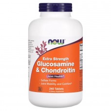 NOW Glucosamine & Chondroitin Extra Strength, 240 таблеток NOW Glucosamine & Chondroitin Extra Strength, 240 таблеток